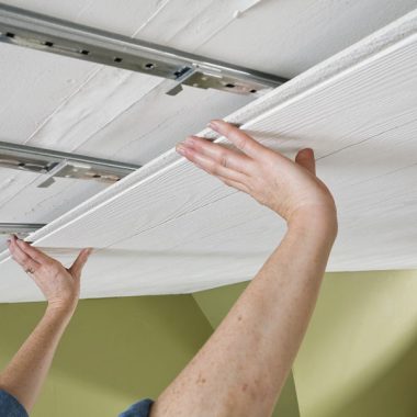 Installing Surface Mount Ceiling Tiles 