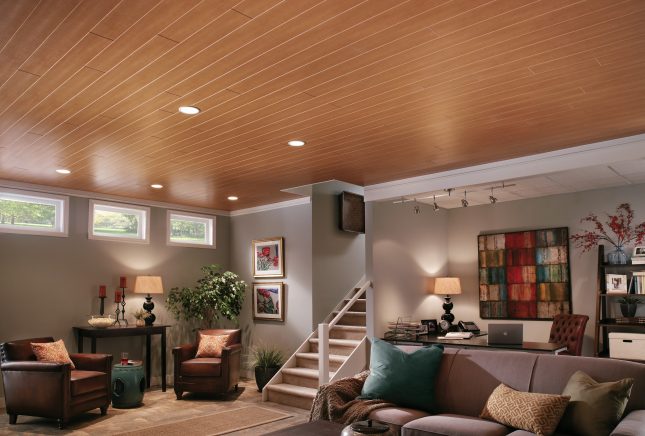 Plafonds à aspect bois Image média présentée