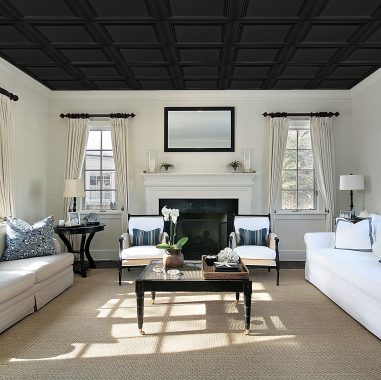 Coffered Look Plastic Ceiling Tiles