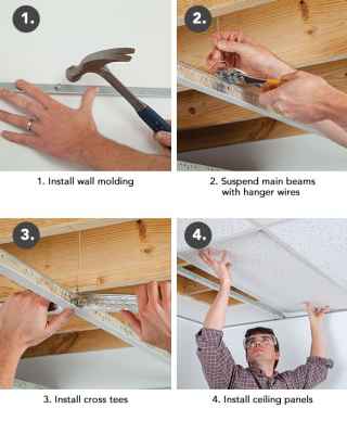 Hang a Drop Ceiling in 4 Steps