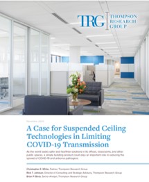 A Case for Suspended Ceiling Technologies in Limiting COVID-19 Transmission