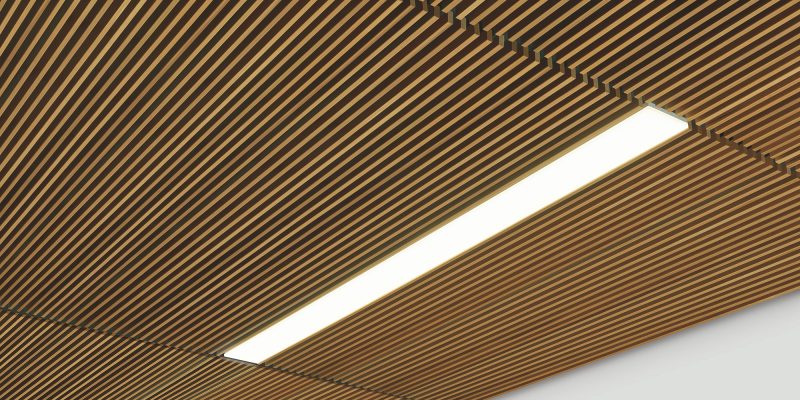 Woodworks Linear Lighting Armstrong, Linear Wood Ceiling Armstrong