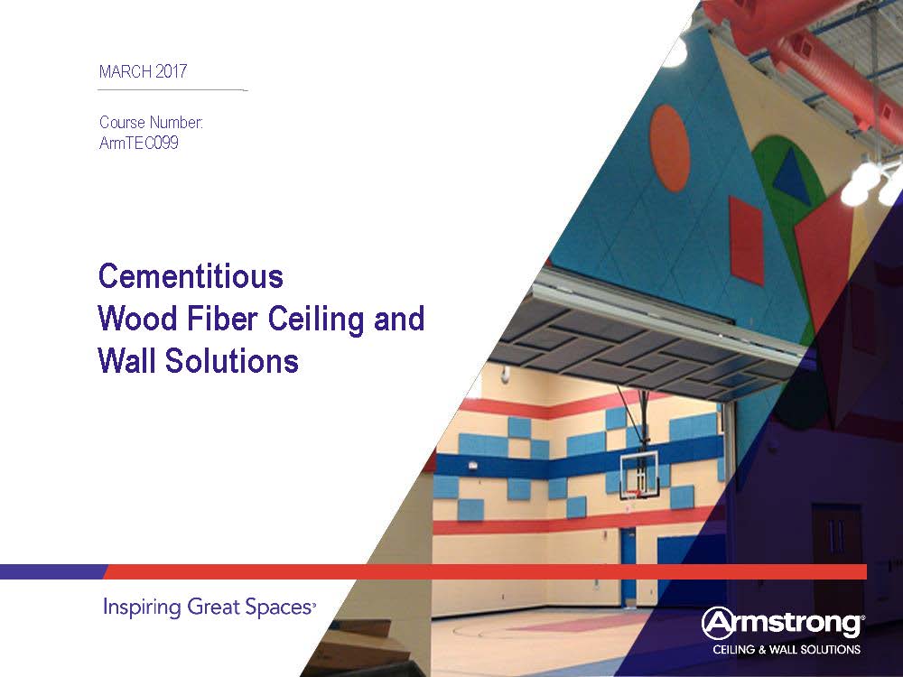 Cementitious Wood Fiber Ceiling and Wall Solutions CEU Cover