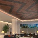 Les nouveaux panneaux WOODWORKS Formes pour DESIGNFLEX offrent plus d’options pour réinventer le plafond