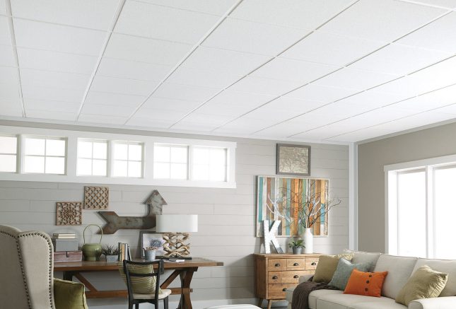 Updating An Old Ceiling Ceilings Armstrong Residential - How To Replace Ceiling Tiles In Basement