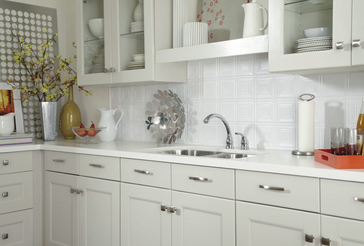 White Tin Backsplash For Kitchen – Kitchen Info