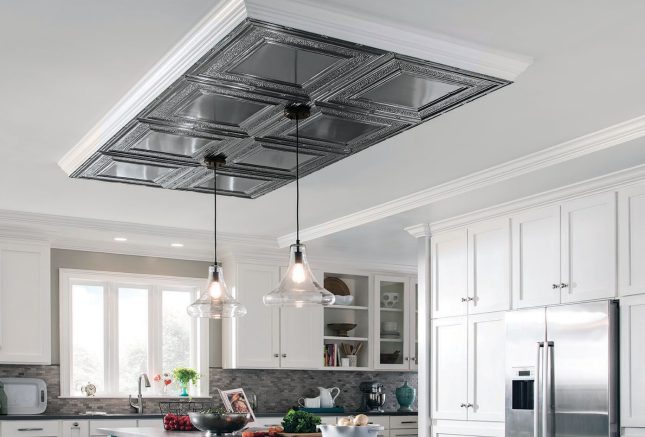 Kitchen Ceiling Ideas Ceilings, Dropped Ceiling Above Kitchen Island