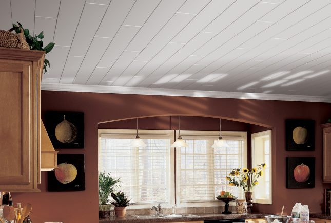 Planches de plafond  aspect bois Armstrong Plafonds  pour 